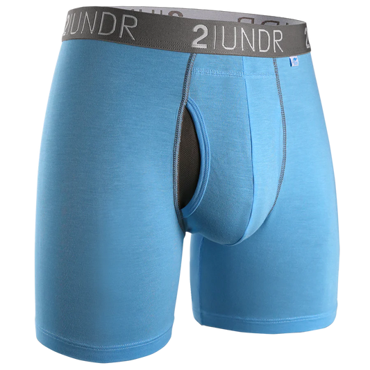 2UNDR 6" Swing Shift Boxer Brief 035 - Light Blue