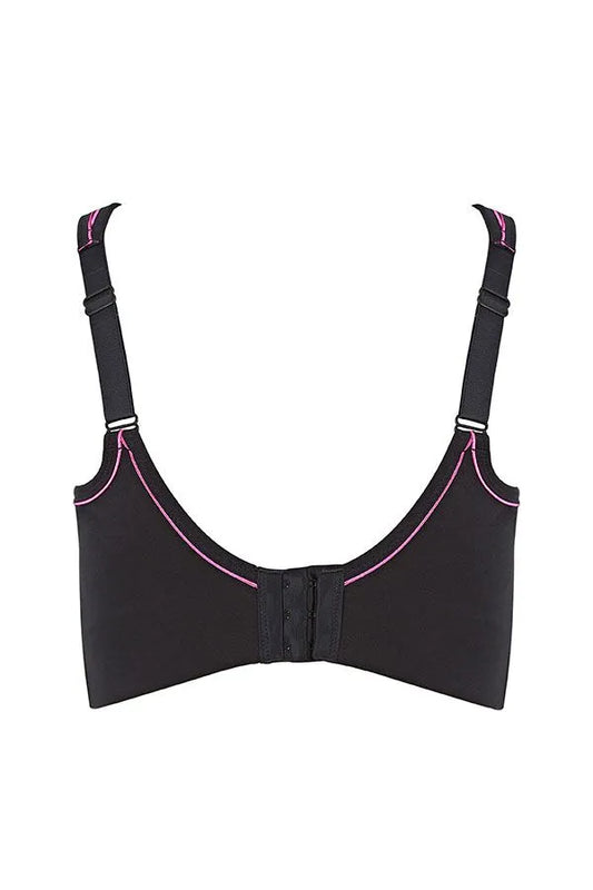 Impact Free 100% Cotton Wireless Sport Bra 1149 - Black