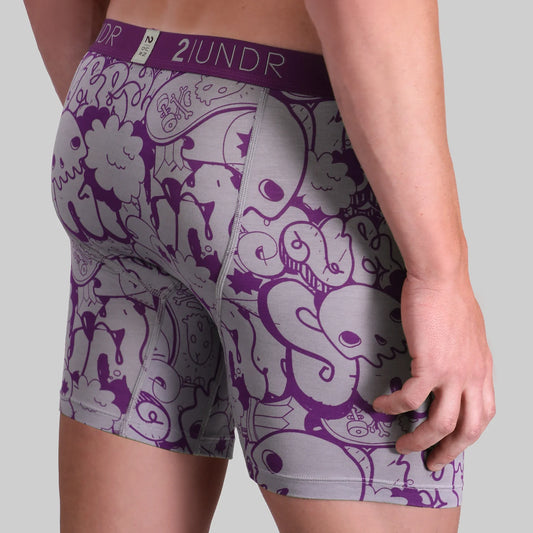 2UNDR 6" Swing Shift Boxer Brief 407 - Skulled