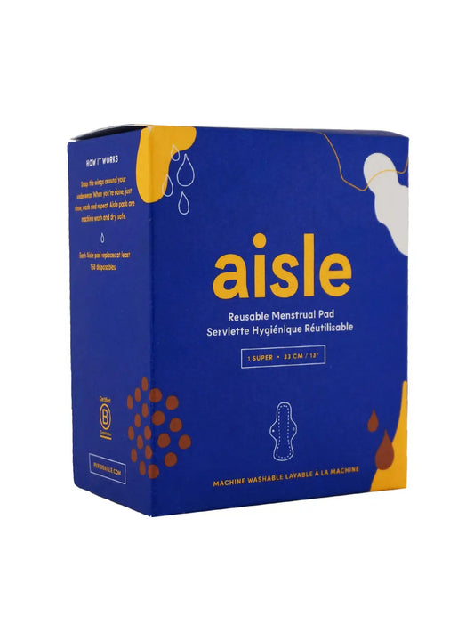 Leakproof Period Reusable Super Pad - Black