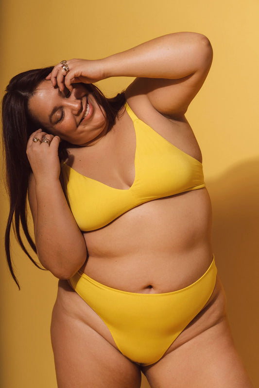 Wireless Triangle (SC) Bralette - Yellow
