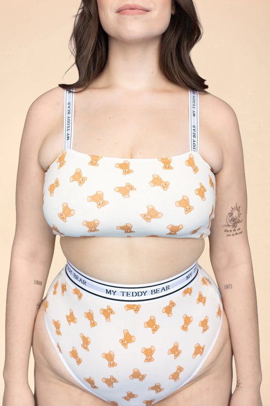Wireless Bamboo Tube Bralette - My Teddy Bear