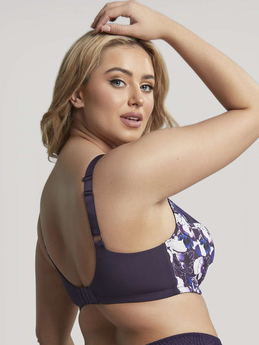 Arianna (X) Full Cup Bra 10275 - Damson Floral