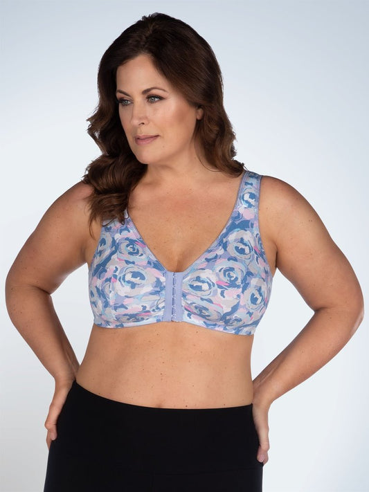 110 Meryl - Front Close Leisure Bra - Blue