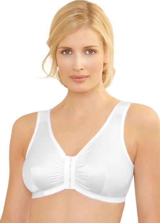 Cotton Luxe Front And Back Close Wireless Bra - Natural - Final Sale! 