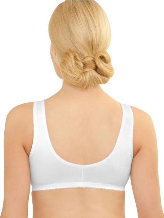 1803 (X) Front Close Wireless Comfort Bra - White