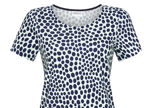 Nightgown with Dots 2211014 - Ice Green