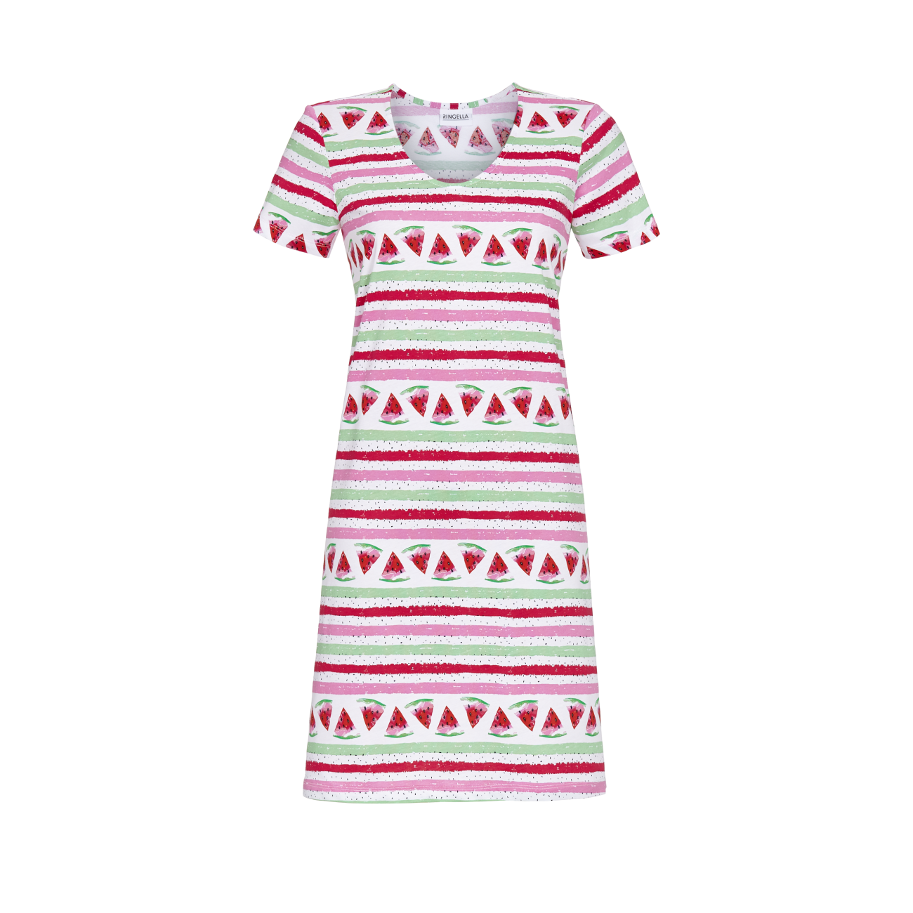 100% Cotton Jersey Nightgown 2211029 - Watermelon