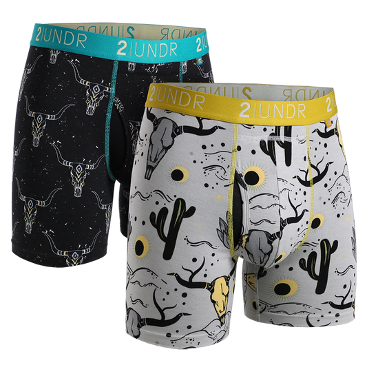 2UNDR 2PACK 6" Swing Shift Boxer Brief - Santa Fe/Durango