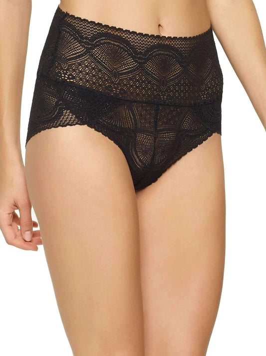 Finesse Mock-Wrap Brief 670103 - Black