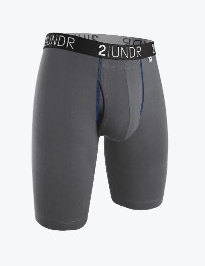 2UNDR 9" Swing Shift Long Leg 001 - Grey/Blue