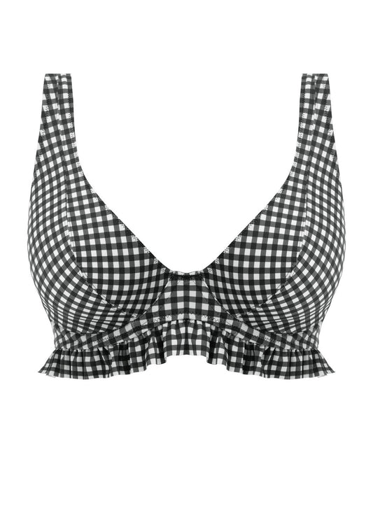 Check In Underwire High Apex Plunge Bikini Top AS201913 MOM - Monochrome