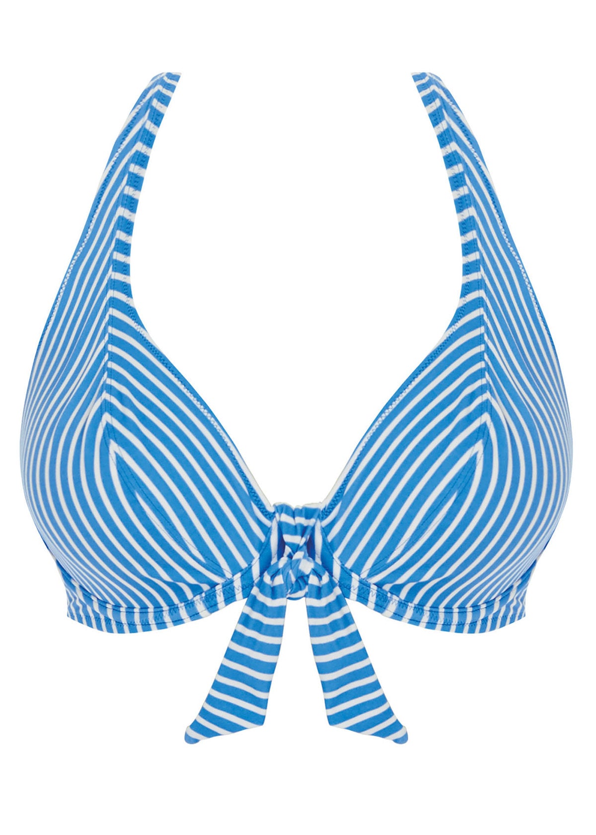 Beach Hut Underwire High Apex Plunge Bikini Top AS6790 BMN - Blue Moon