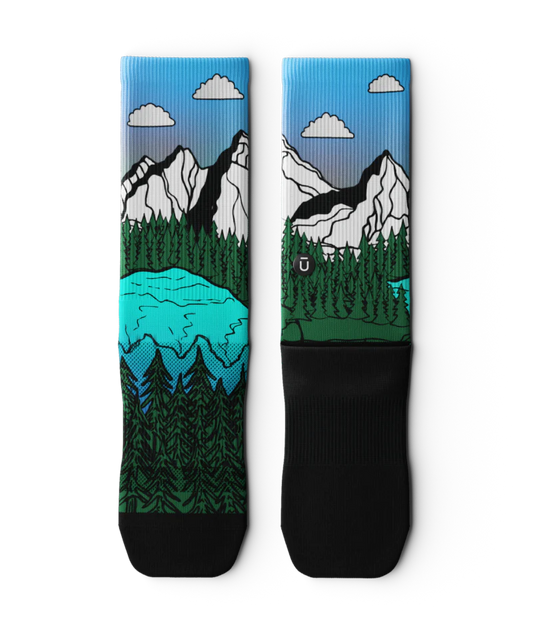 Unisex Performance Crew Socks - Banff