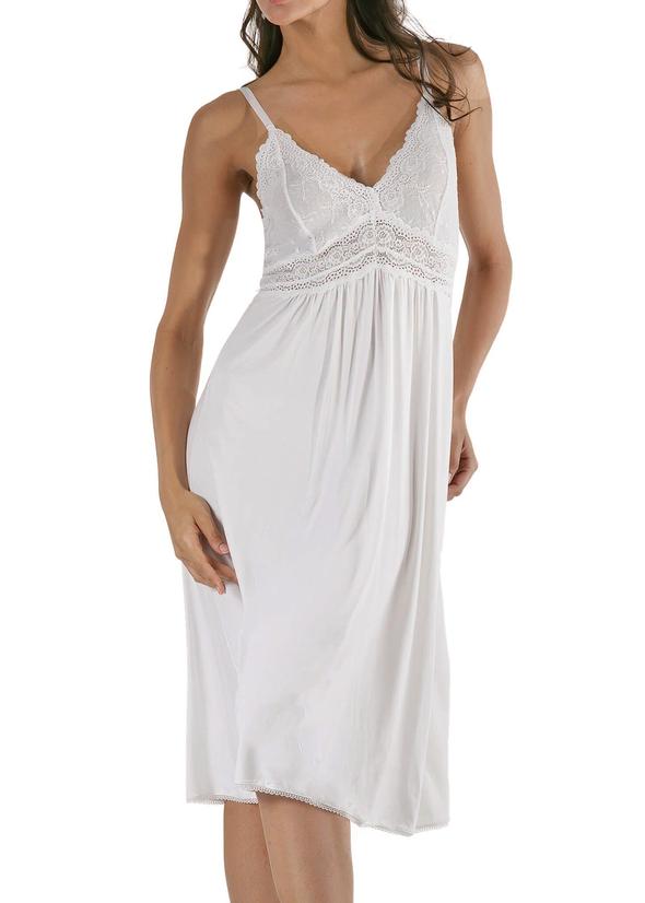 Bliss Knit Nightgown 21905 White – Purple Cactus Lingerie
