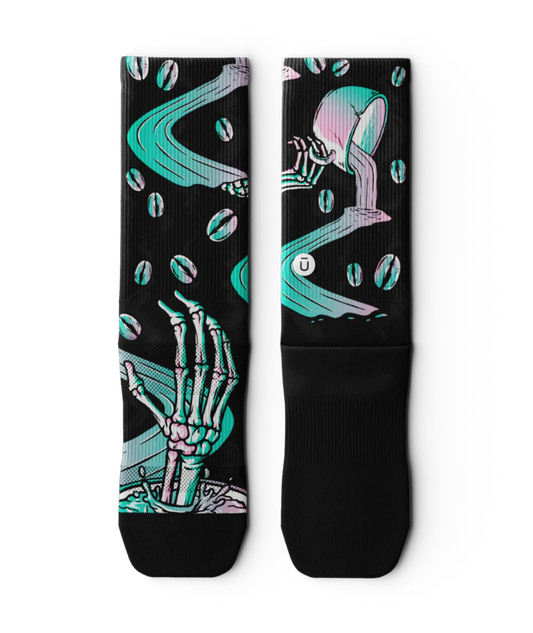 Unisex Performance Crew Socks - Decaf