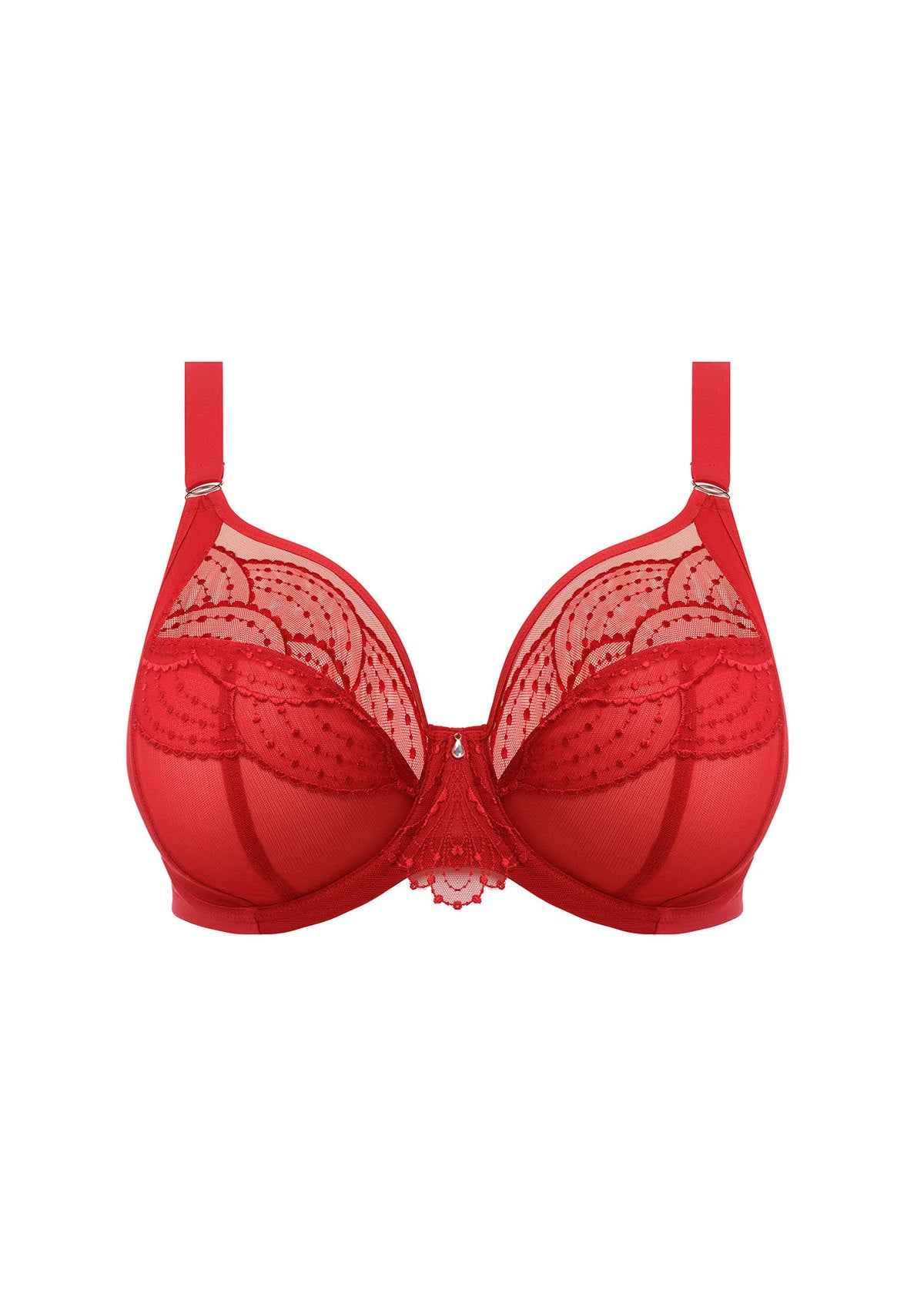 Priya Underwire Plunge Bra EL4550 - Haute Red