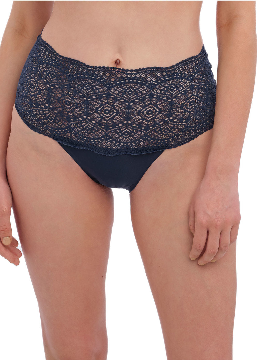 Lace Ease Invisible Stretch Full Brief FL2330 NVY - Navy – Purple