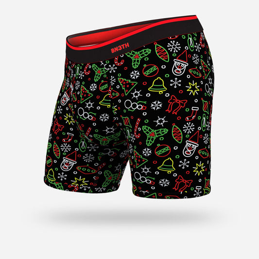 BN3TH 6.5" Classic Boxer Brief - Neon Christmas