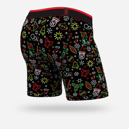 BN3TH 6.5" Classic Boxer Brief - Neon Christmas