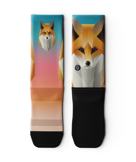 Unisex Performance Crew Socks - Foxy