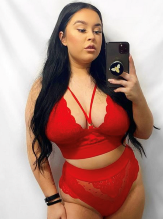 Gia Bralette - Fiery Red