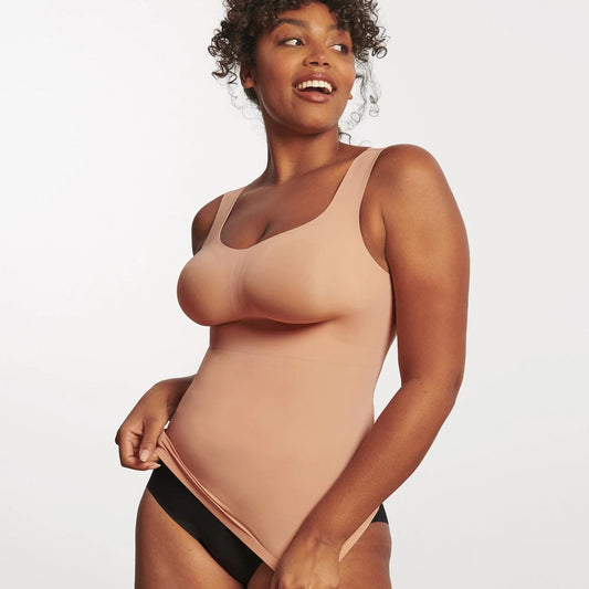 Defy Wireless Smoothing Bra Tank - Himalayan Salt