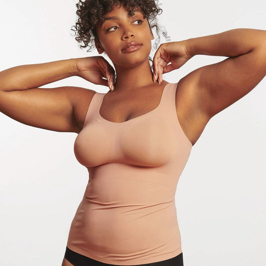 Defy Wireless Smoothing Bra Tank - Himalayan Salt