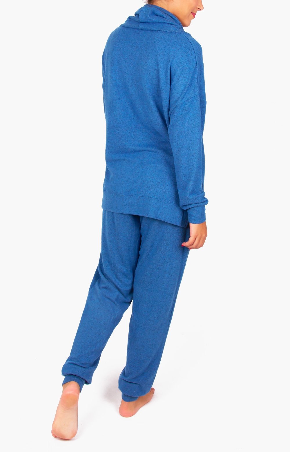 French Terry Lounger Pants 15478 - Blue Heather