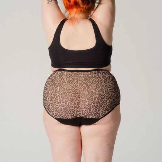 The Leona (D+) - Light Flow (15ml) - Leakproof Period Hipster - Leopard