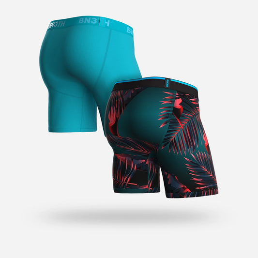 BN3TH Classic 6.5" Boxer Brief 2 Pack - Spray/Radical Tropics Teal