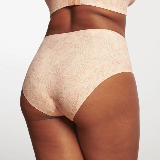 High Waisted Retro Bikini - Pink Lace