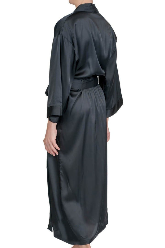 Raeanna Long Robe 30583 - Black