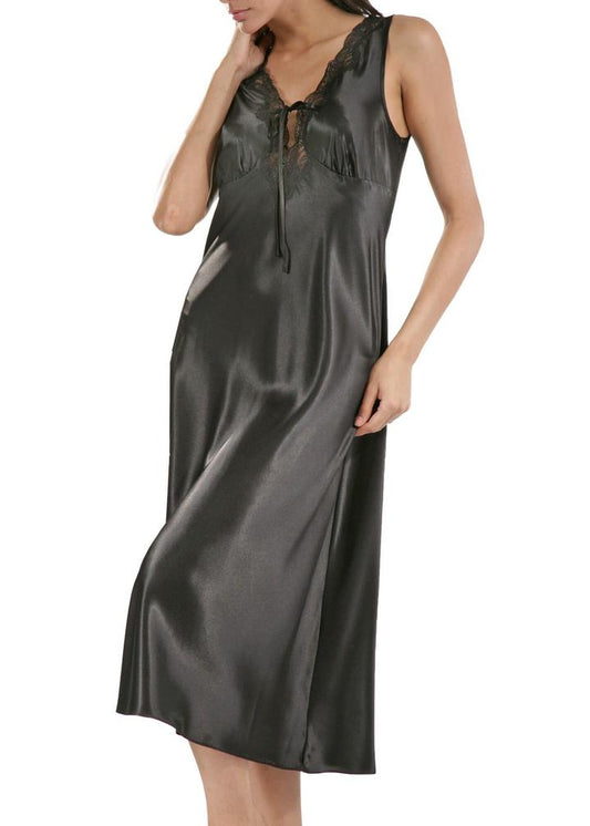 Raeanna Long Nightgown 30585 - Black