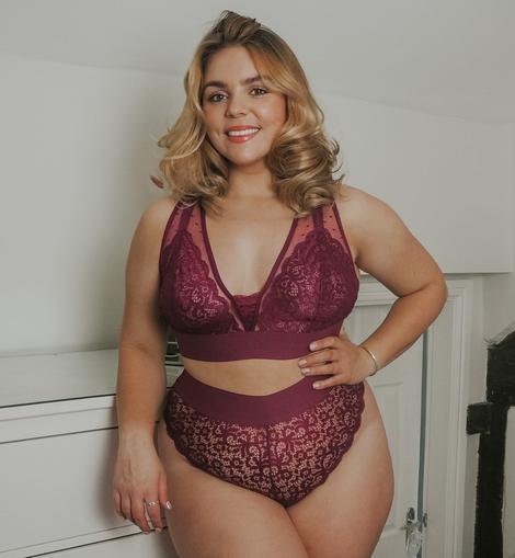 Hallie Bralette - Plum