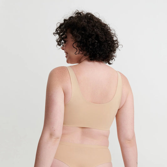 Bobbie Wireless Scoop T-shirt Bra - Sand