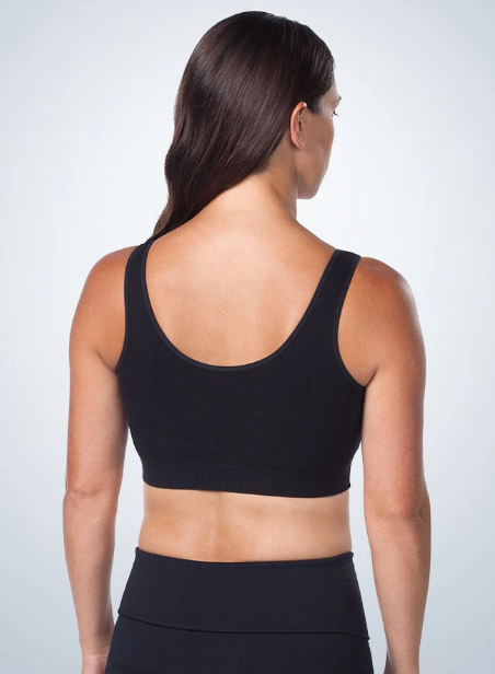 Harmony - Cotton Crossover Sleep, Leisure or Nursing Bralette 4011 - Black