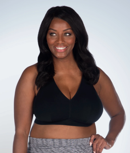 5070 Greta Wireless Crossback Bralette - Black