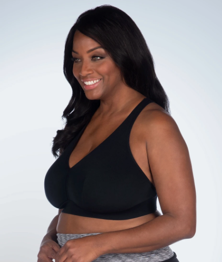 5070 Greta Wireless Crossback Bralette - Black