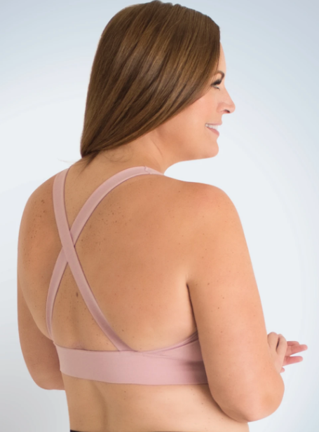 5170 Greta - Front Close Crossback Wireless Bralette - Pale Violet