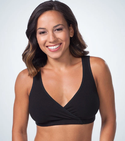 Felicity - Cotton Sleep, Leisure or Nursing Bralette 4024 - Black