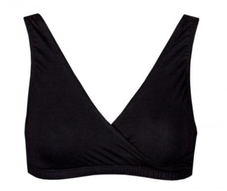 Crossover Sleep, Leisure or Nursing Bralette 6100 - Black