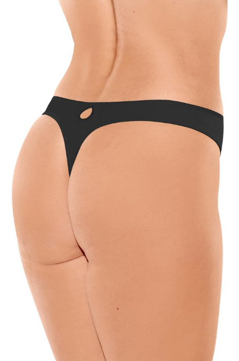 Crystal Smooth Thong U2201 - Black