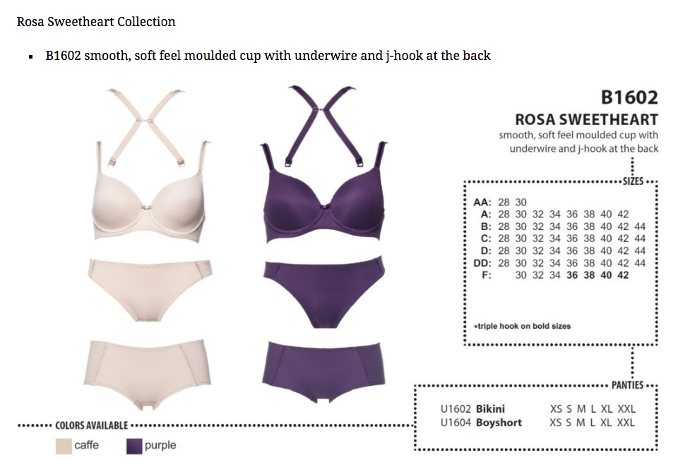 Rosa Sweetheart Bikini U1602 - Purple