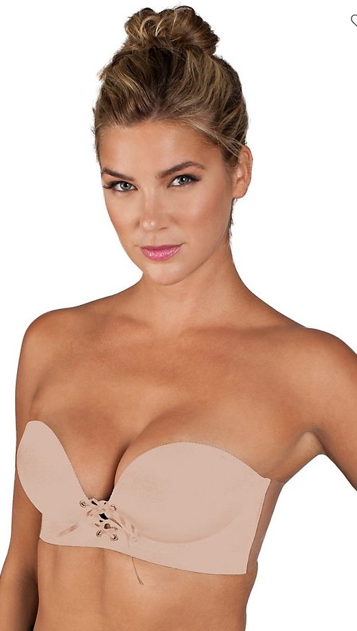 Women's Fashion Forms 16536 Backless Strapless U Plunge Bra (Nude A) 
