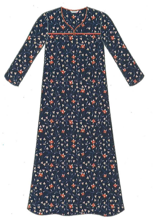 Flannel Long Gown 11435 - Jasmine