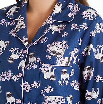 Flannel Pyjamas 15175 - Pugs