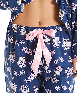 Flannel Pyjamas 15175 - Pugs