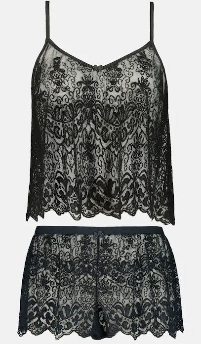 Lace Cami and Short 78097010 - Black