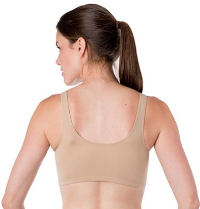 Silk Magic Microfibre Crossover Leisure, Sleep or Nursing Bralette 8838 - Beige
